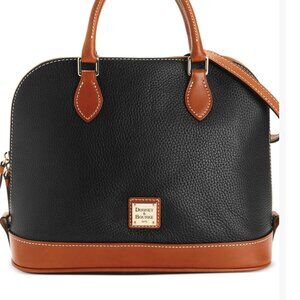 Dooney & Bourke Pebble Leather Zip Zip Satchel
